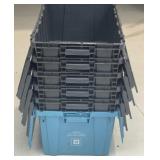6 - Flip Top Storage Totes