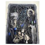 Tote Full of Power Cords, Video Cables