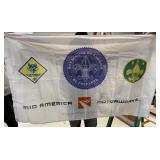 Lot of Boyscout MidAmerica Flags