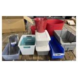 Storage Totes, Bins, Buckets