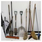 Brooms, Shovels, Garden Tools