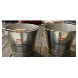 2 - Stainless Steel Buckets