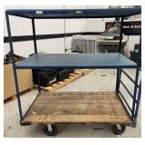 3 Tier Rolling Warehouse Cart