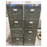 2 - Steel File Cabinets