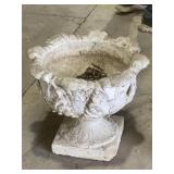 Concrete Flower Urn