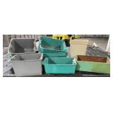 Large Lot of Storage Tubs