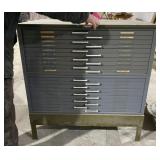 Hamilton Blue Print Cabinet