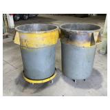 2 - Rolling Trash Cans
