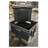 File Tote and Plastic Crate