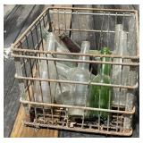 Dairy Crate Full of Bottles