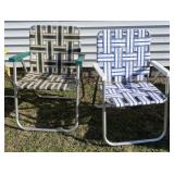 2 - Folding Lawn Chairs