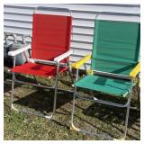 2 - Canvas Lawn Chairs