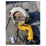Skil Power Hand Saw, DeWalt Drill