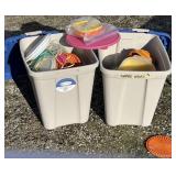 2 - Totes Full of Tupperware