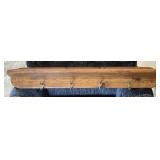 35" Shelf with Coat Hooks