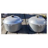 2 - Heavy Cast Aluminum Dutch Ovens
