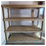 Wood Garage Shelf