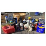 Large Lot of Lubricants/Garage Chemicals