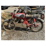 Honda Super 90 Frame & Wheels - Parts Bike