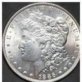 1886 Morgan Silver Dollar BU