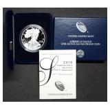 2016 W 1oz Proof Silver Eagle MIB