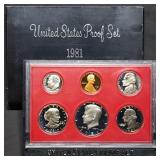 1981 US Mint Proof Set w/ SBA Dollar