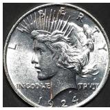 1924 Peace Silver Dollar Gem BU