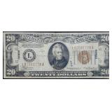 1934 A $20 HAWAII Emergency WW2 Banknote