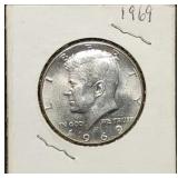 1969 Kennedy 40% Silver Half Dollar Gem BU