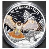 2016 Canada 1oz .999 Silver Wildlife Colorized