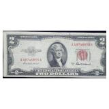 1953 A $2 Red Seal Legal Tender High Grade Note