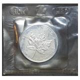 1989 Canada 1oz Silver Maple Leaf in Packet