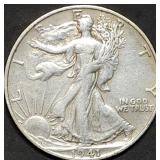 1941-S Walking Liberty Silver Half Dollar