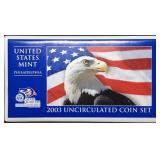 2003 Philadelphia 10-Coin Mint Set in Envelope