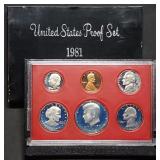 1981 US Mint Proof Set w/ SBA Dollar