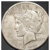 1922-S Peace Silver Dollar