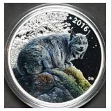 2016 Canada 1oz .999 Silver Wildlife Colorized
