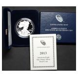 2013 W 1oz Proof Silver Eagle MIB