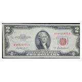 1953 A $2 Red Seal Legal Tender Bank Note