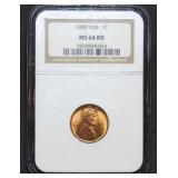 1909 VDB Lincoln Wheat Cent NGC MS64 RD