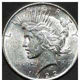 1922 Peace Silver Dollar Gem BU