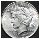 1922 Peace Silver Dollar Gem BU