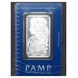 1 Troy Oz .999 Silver PAMP Suisse Lady Fortuna Bar