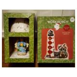 Angel Lamp & Lighthouse Xmas Display