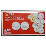2004 Denver 11-Coin Mint Set in Envelope