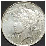 1923 Peace Silver Dollar BU