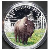 2016 Canada 1oz .999 Silver Wildlife Colorized