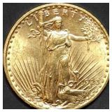 1923 $20 St Gaudens Gold Double Eagle Gem BU