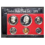 1974 US Mint Proof Set w/ Ike Dollar