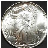 1986 1oz Silver Eagle Gem BU 1st Year